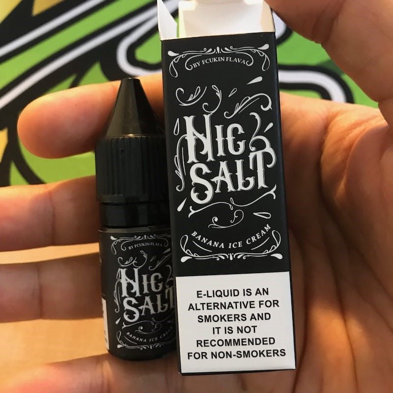 Banana Ice Cream Nicotine Salt Review