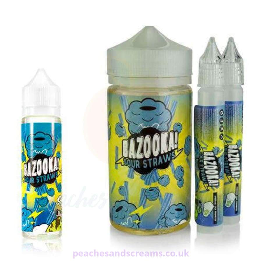 Blue Raspberry Short Fill E-Liquid by Bazooka Sour Straws Vape Juice