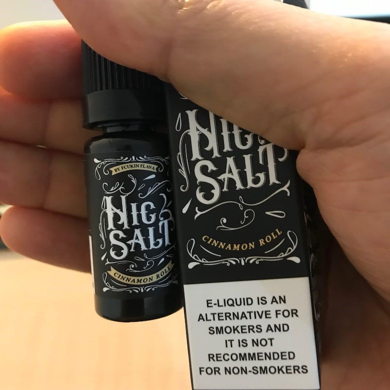 Cinnamon Roll Nicotine Salt Review